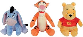 Disney The Three Cuddly Friends Winnie The Pooh Tigger And I Ah Are 25cm Tall And