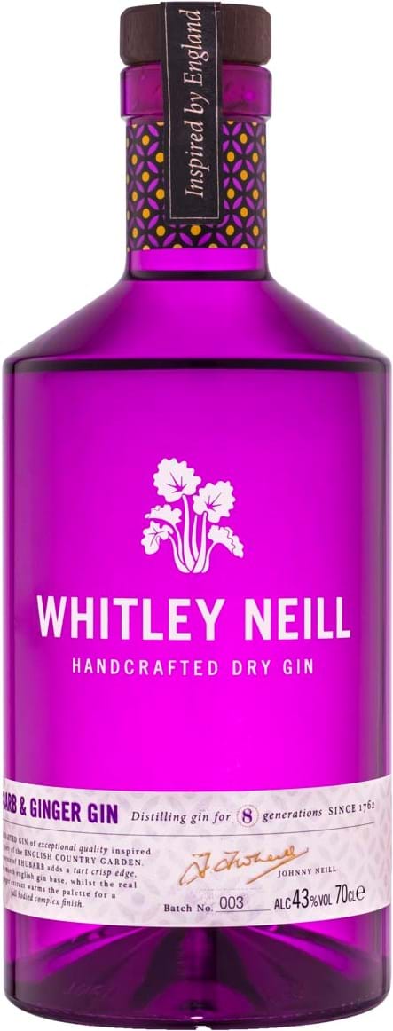 Whitley Neill Rhubarb & Ginger Gin 43% 1L