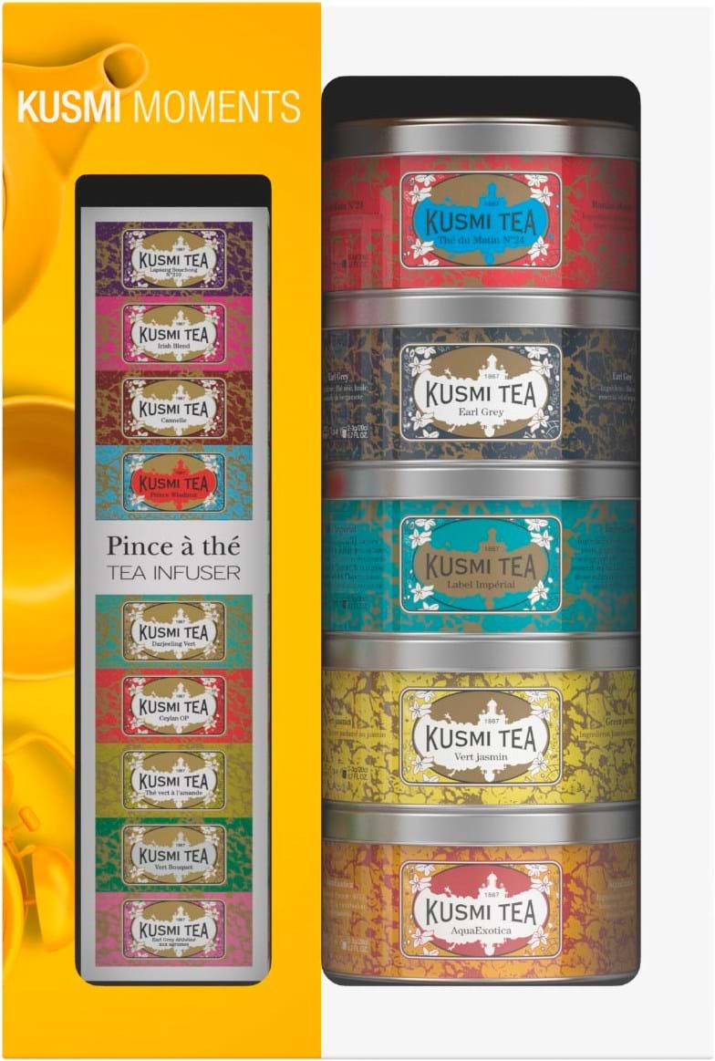 Kusmi Tea Gift set containing 5 miniatures of flavoured