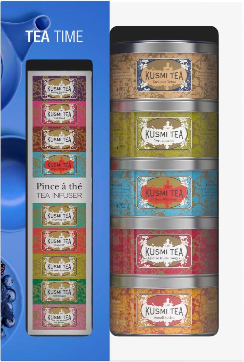 Kusmi Tea Gift set containing 5 miniatures of flavoured