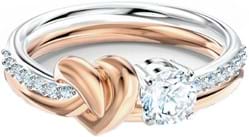 beu Discrimineren Bewijzen Swarovski women's Ring, ref.: 5512626, colour: cz white, size: 55,  material:non precious alloy,mixed plating,
